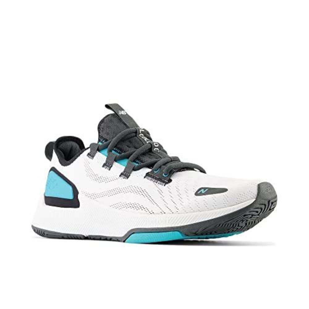 NEW BALANCE MEN'S FUELCELL 100 V2 CROSS TRAINER, WHITE/BLACKTOP/VIRTUAL BLU - Picture 5 of 6